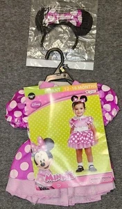 Disney Minnie Mouse Costume 12-18 month Dressup Play Disguise Disney Pink - Picture 1 of 10