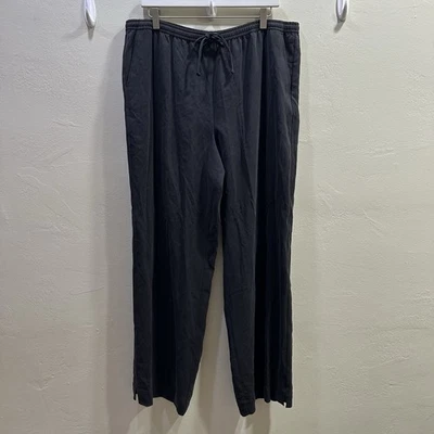 Tommy Bahama Men’s XL Vintage 100% Silk Lounge Pants Black Drawstring NWT - Image 1 of 4