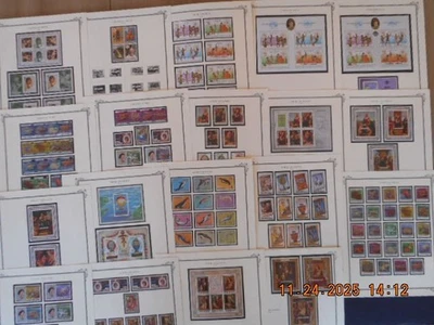 Colección moderna Cook Island MNH en Scott 2 páginas de publicación Foto 1 de 4