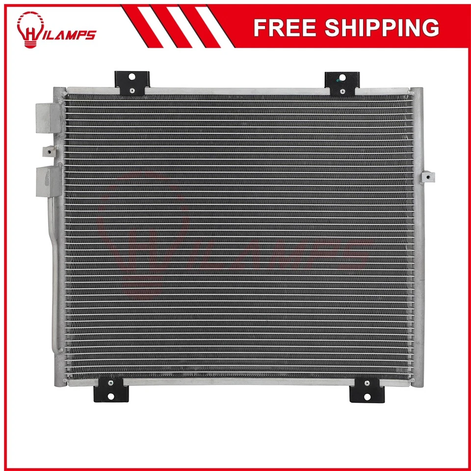 Condensador de aire acondicionado de aluminio para camioneta Dodge Dakota 2005-2011 cabina 4 puertas 3,7 4,7 L Foto 1 de 4