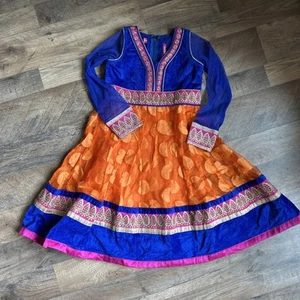 Kleines Mädchen Bollywood Indianer Kleid Größe 24 - Bild 1 von 11