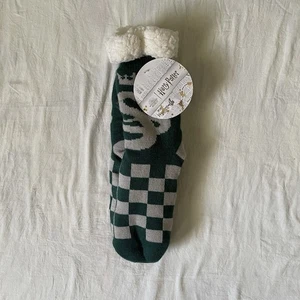 Harry Potter Mundo Mágico Verde Sherpa Forrado Antideslizantes Pinzas Calcetines Talla Única - Imagen 1 de 6