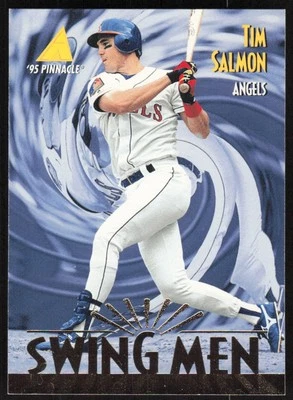 1995 Pinnacle Tim Salmon Swing Men Card #286 - California Angels - Image 1 of 2