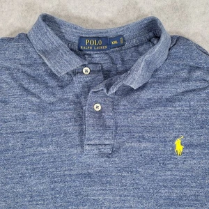 Polo Ralph Lauren Manga Corta Polo Para Hombre XXL Azul 100% Algodón - Imagen 1 de 7
