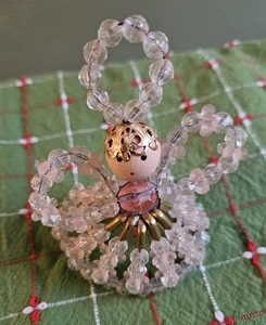 VINTAGE PERLEN SICHERHEITSNADEL ENGEL - Bild 1 von 3