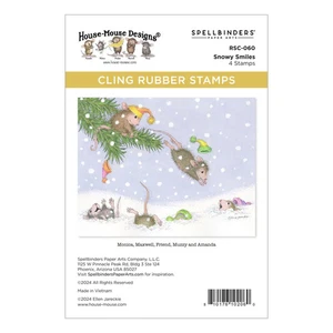 Spellbinders Snowy Smiles Cling Rubber Stamp Set from the House-Mouse Tree-mendo - Picture 1 of 5