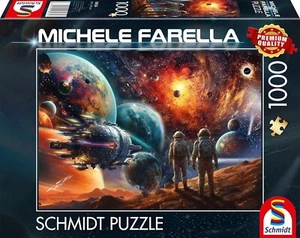 NEW Schmidt Jigsaw Puzzle 1000 Pieces 58536 Cosmic Colours: A Journey Into - Foto 1 di 2