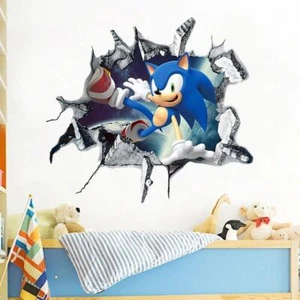 Sonic Decal Removable Wall Sticker Home Decor Art Game Mural Room Decoration Kid - Picture 1 of 12