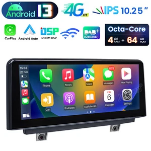 FÜR BMW F30 F31 F32 F33 F34 F36 10.25'' ANDROID 13 AUTORADIO 4+64GB GPS CAR PLAY - Bild 1 von 16