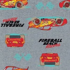 Tessuto Lightning McQueen Fireball Racer qualità premium 100% cotone da cantiere - Foto 1 di 1