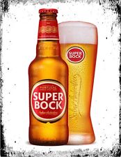 SUPER BOCK Portugal Beer inspired Lager Retro Metal Bar Pub Shed MAN CAVE SIGN