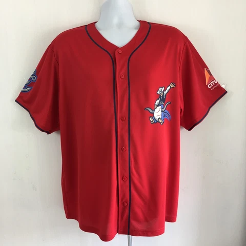 Corpus Christi Hooks Red Jersey XL Rodeo Cowboy Riding Baseball Cover