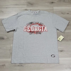 Georgia Bulldogs T-Shirt Men's Medium Gray Property Of Embroidered Logo New - Picture 1 of 7