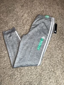 Adidas Boy's Gray White Three Stripe Active Pants Size XLarge 18 - 20 NWT - Picture 1 of 8