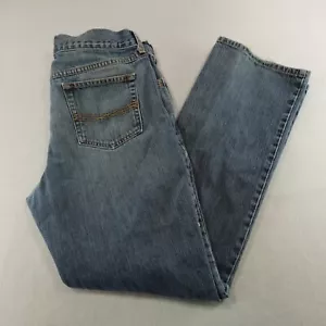 Ariat M2 Relaxed Boot Jeans Mens 35x34 Act 35x33 Distressed Denim Repaired Flaws - Picture 1 of 19