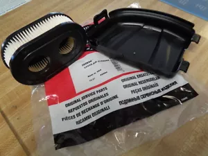 594106 FUNDA BRIGGS GENUINA CON FILTRO DE AIRE DE 2 ORIFICIOS 593260 MTD, TROYBILT 798452 - Imagen 1 de 9