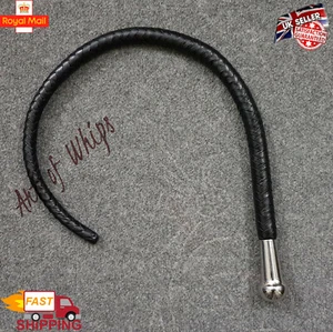 Original Rindsleder Top Maserung Leder Flogger Peitsche 2,6 Fuß Sjambok Bullwhip Flogger - Bild 1 von 6