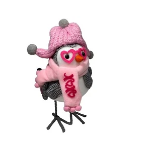2024 Valentines Fabric Birds Walgreens Pink Gray - Picture 1 of 7