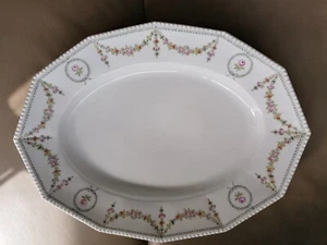 Talerz do mięsa Nymphenburg L. 44,5cm Perł Feston Entw. Dominik Auliczek 1. Wahl - Zdjęcie 1 z 12