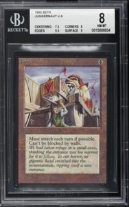 Juggernaut | Beta | Magic The Gathering 1993 Magic The Gathering | BGS 8 casi nuevo-como nuevo - Imagen 1 de 2