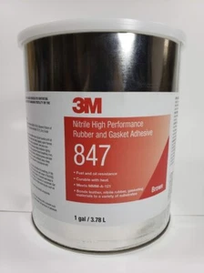 3M™ Nitrile High Performance Rubber and Gasket Adhesive 847, Brown, 1 Gallon - Picture 1 of 5