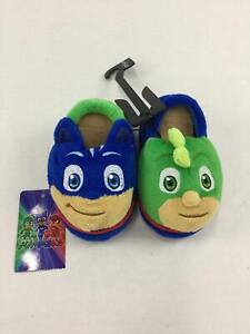 PJ Masks Toddler Slipper Soft Blue Green Size 5-6 Slip On 1158