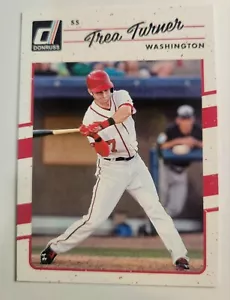 2017 Trea Turner #175 DONRUSS Shortstop Washington Nationals Baseball Card MLB - Foto 1 di 2
