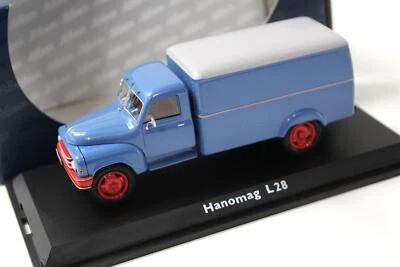 1:43 Schuco Hanomag L28 Camion Della Casella Blu - Immagine 1 di 3