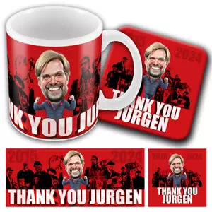 Thank You Jürgen Becher & Untersetzer Set Klopp etc Fußball Künstler tolles Geschenk - Bild 1 von 1