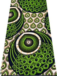 Polyester Veritable Ankara Wax Print-Sell by 6 Yards- for Dresses - Picture 1 of 3