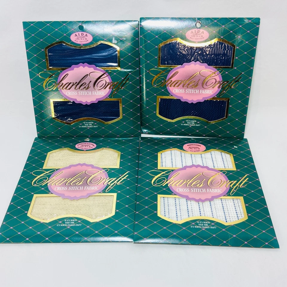 Charles Craft Cross Stitch Fabric Fiddlers Clothes 14 Count 1pc 12 X 18