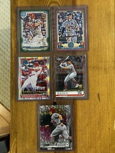 (5) Harrison Bader St. Louis Cardinals Chrome Rookie Lot - Picture 1 of 3