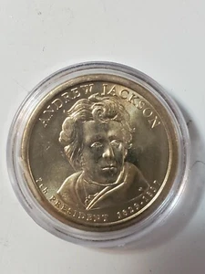 Moneda de dólar presidencial Andrew Jackson 2008 - moneda de $1 USD + ¡cápsula de moneda! - Imagen 1 de 2