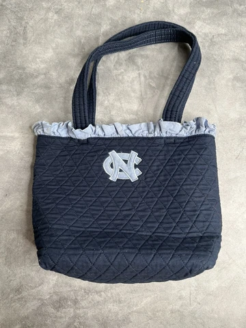 UNC Tarheels Purse, Zipper Compartment, Eyeglass Case, Caroline Blue and Navy Cover