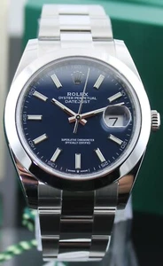RELOJ ROLEX DATEJUST 126300 PULSERA OSTRA AZUL 41MM 2021 CAJA PAPELES SIN USAR - Imagen 1 de 11