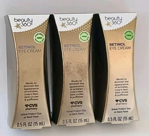 ( LOT OF 3 ) RETINOL EYE CREAM 0.5 fl.oz./15 mL Wrinkles, Dark Circles , Puffi - Picture 1 of 8