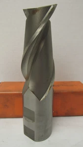 2" HSS 2 FLUTE END MILL 7-3/4"L - Picture 1 of 5