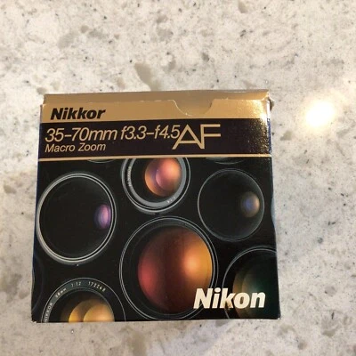 Nikon 35-70mm f/3.3-4.5 Macro Auto Focus Zoom Lens for Nikon DSLR  MADE IN JAPAN - Image 1 of 4
