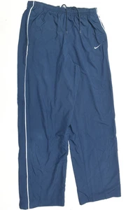 Pantalones cortavientos vintage Nike para hombre medianos azules 3/4 forrados con cordón regular - Imagen 1 de 12