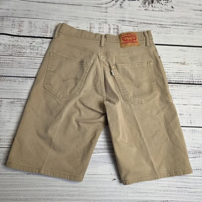 Pantalones Cortos Levis Jeans Para Hombre 30 Relajados 569 Rectos Sueltos Tostados Caqui Beige 11" Entrepierna Foto 1 de 4