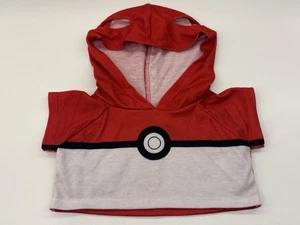 Build A Bear Pokemon Pokeball Shirt Hoodie Outfit 2021 Rot & Weiß Grafik BABW - Bild 1 von 5