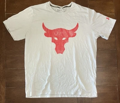 Camiseta Under Armour Hombre UA Project Rock Brahma Bull 1351582-110 Talla XL Foto 1 de 3