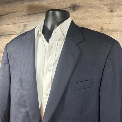 Coppley Wool Navy Blazer 2 Button Sports Coat Jacket Mens 46R - Image 1 of 4