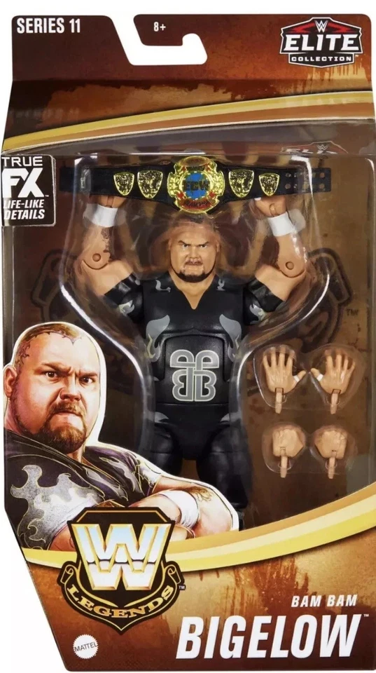 Boneco de ação Bam Bam Bigelow WWE Legends Series 11 Elite Collection FRETE GRÁTIS! - Imagem 1 de 1