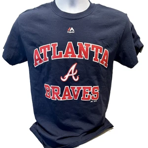 Atlanta Braves Majestic T-Shirt Small NWT - Picture 1 of 1