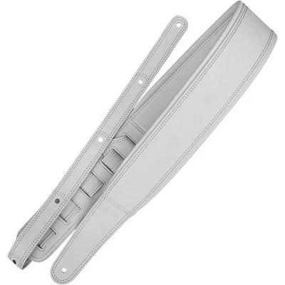 Correa de guitarra de cuero sintético RICHTER Springbreak I blanca 2,75 pulgadas Foto 1 de 4