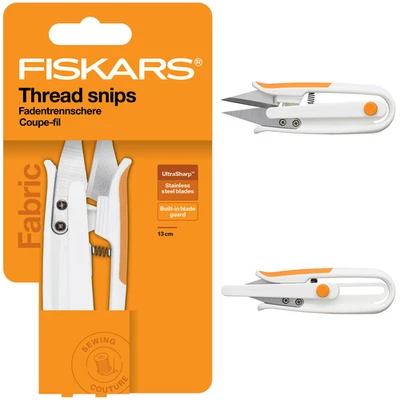 Fiskars Scissors: Thread Snips: Softgrip™ Spring Loaded - Image 1 of 4