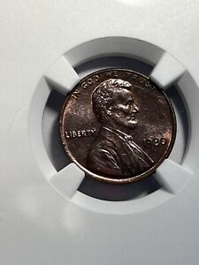 1980 Lincoln Cent Penny NGC MS 64 RB Beautifully Burgundy/brown Toned