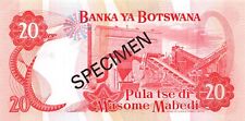 Botswana 20  Pula ND. 8.2.1979  Franklin Mint Specimen  Uncirculated Banknote JK
