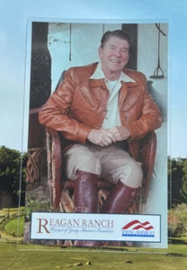 Vintage President Ronald Reagan Ranch Young America's Foundation Fridge Magnet - Picture 1 of 2